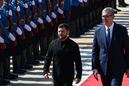 predsdenik Vucic,predsdenik Zelenski. Posjeta Srbiji